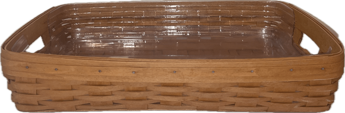 Longaberger 1995 Serving Tray Basket with Protector