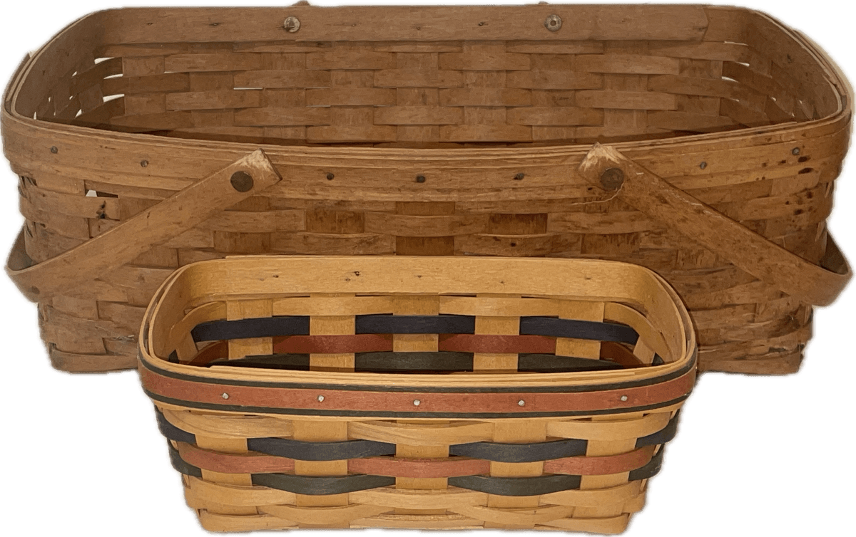 Longaberger 1991 Gathering Basket and 1998 Shades of Autumn Baker’s Bounty Basket Only 