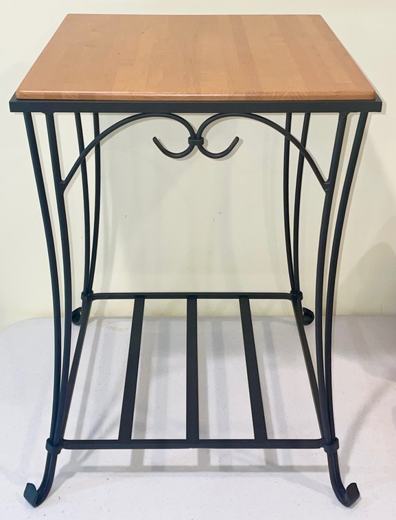 Longaberger Wrought Iron Square Stand, 24” Tall