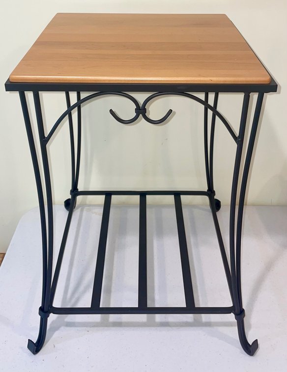 Longaberger Wrought Iron Square Stand, 24” Tall