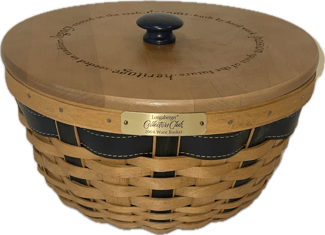 Longaberger 2004 Collector’s Club Ware Basket with Lid, Liner and Protector