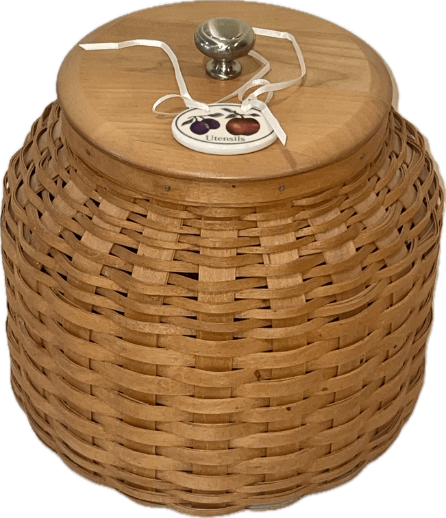 Longaberger 2006 Cookie Jar Basket with Insert, Tie-On and Lid