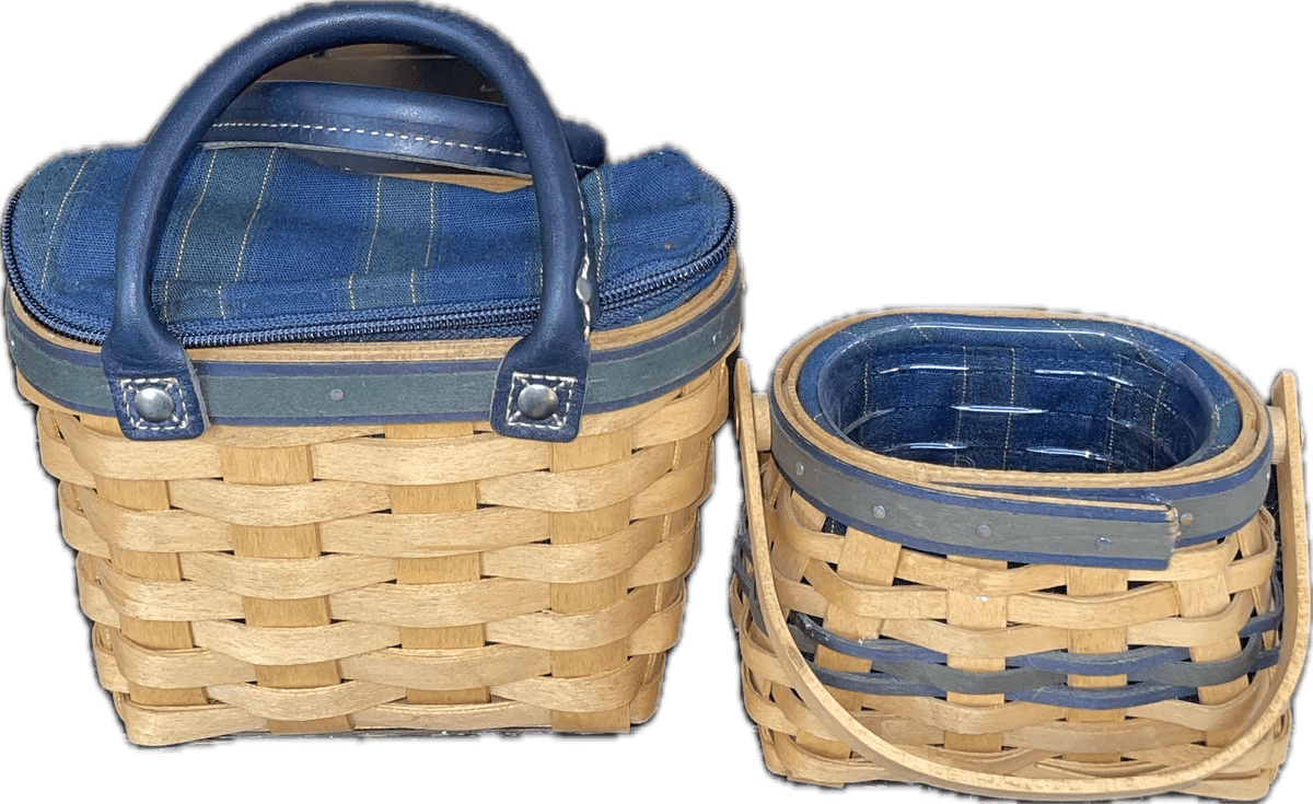 2005 Longaberger Collectors Club Renewal Basket Purse Combo and 2003 CC Renewal Basket Combo