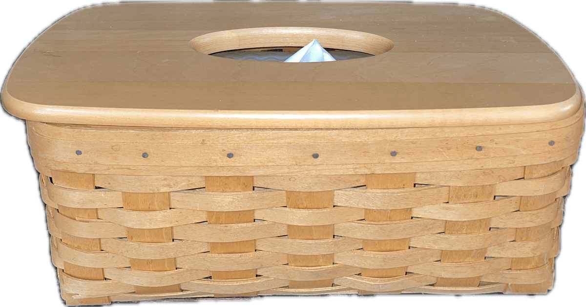 Longaberger 2000 Tissue Basket with Lid