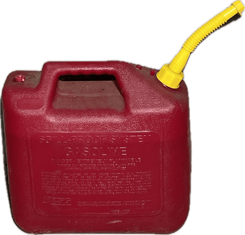 5 Gallon Fuel Can Over Half Full of Gas