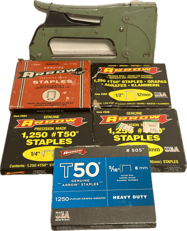 Stapler and Arrow T50 Staples