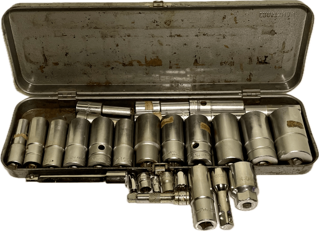 Koken Deep Well Metric Socket Set with Other Sockets