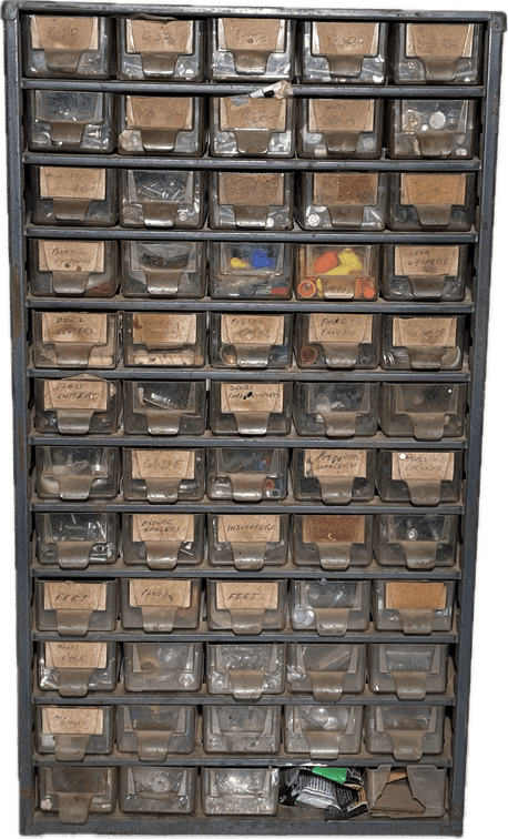 Power-Kraft Storage Bins with Contents