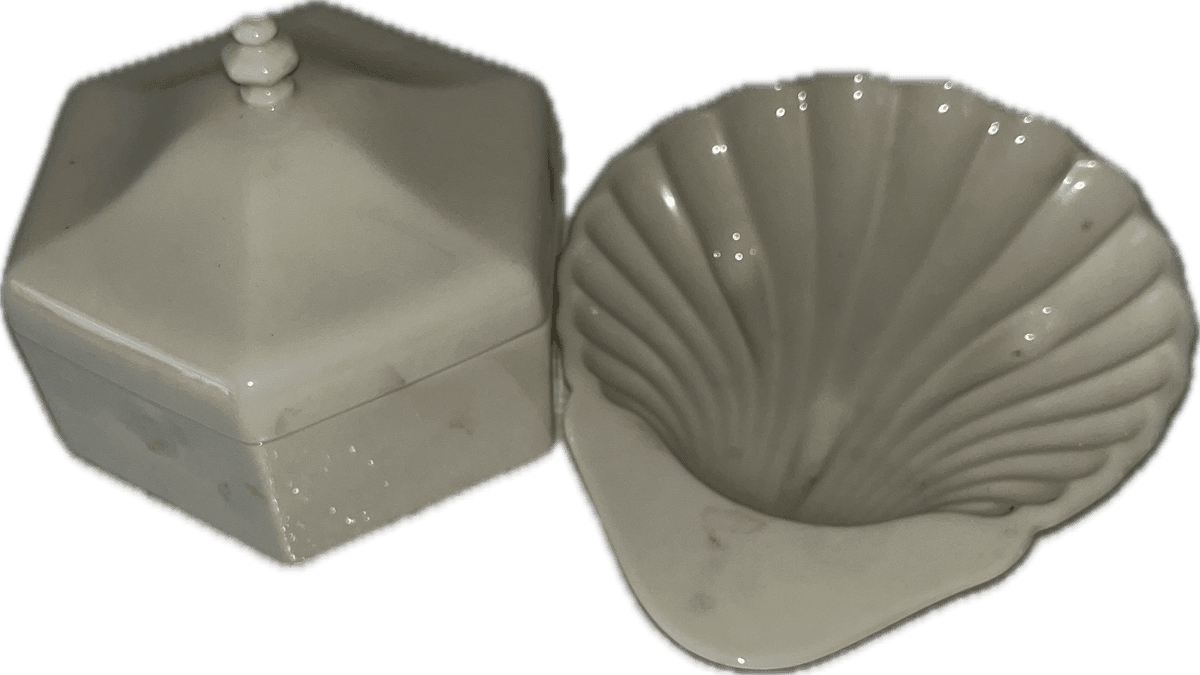 Lenox Sea Shell Shaped Dish and Trinket Dish