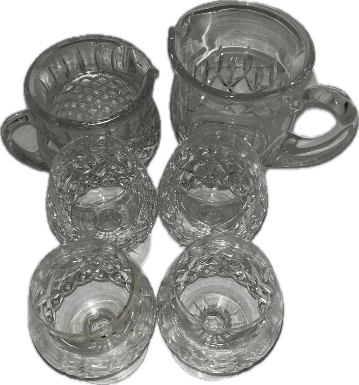 Glass Pitchers with 4 Glasses