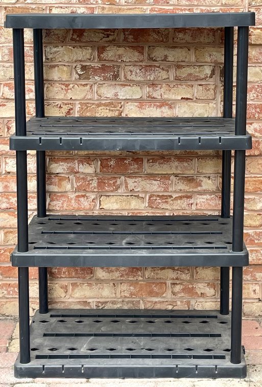 Black Plastic Shelf