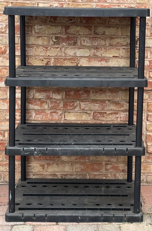 Black Plastic Shelf