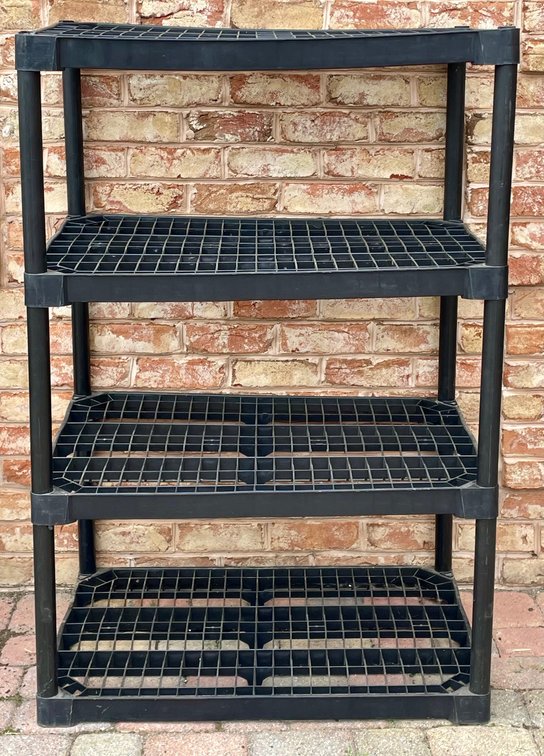 Black Plastic Shelf