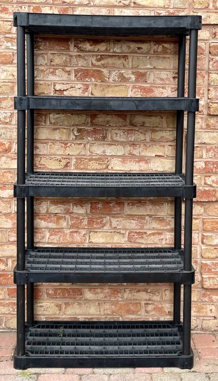 Black Plastic Shelf