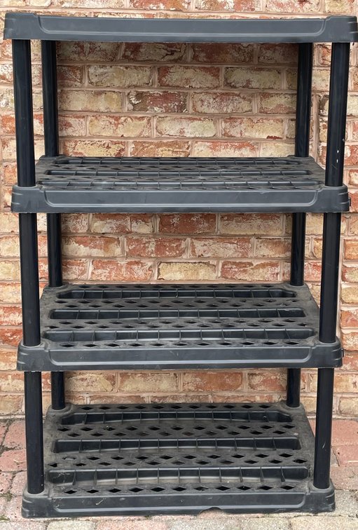 Black Plastic Shelf
