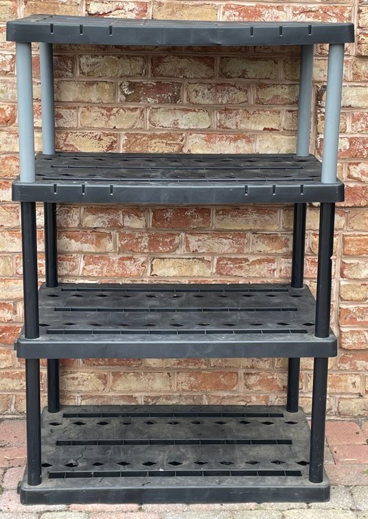 Black Plastic Shelf