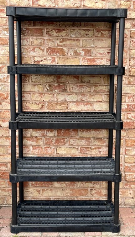 Black Plastic Shelf