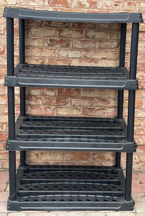 Black Plastic Shelf