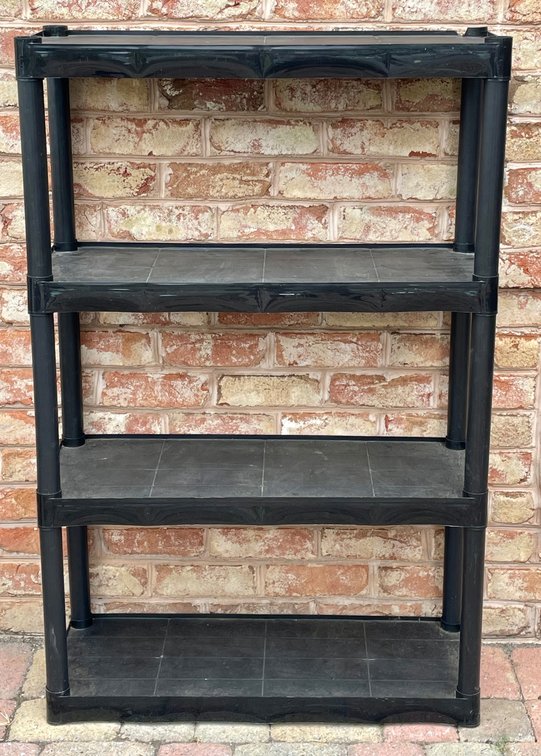 Black Plastic Shelf