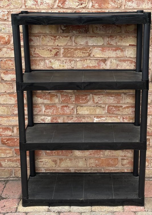Black Plastic Shelf