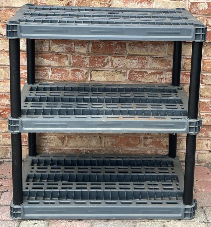 Black Plastic Shelf