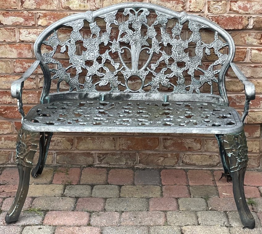 Wrought Iron Garden Bench