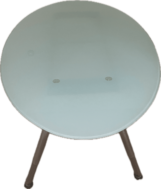 IKEA Opaque Oval Glass Top Table