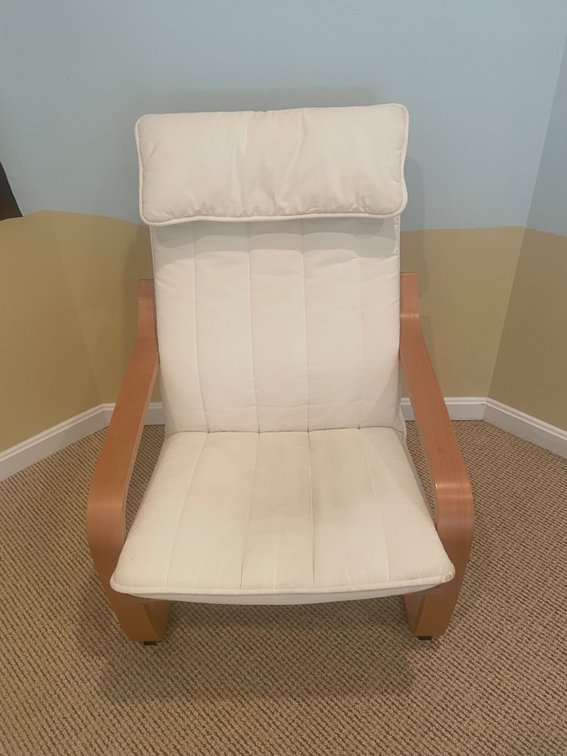 IKEA POANG Armchair, Birch Veneer/Beige