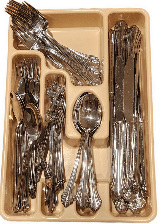 Pfaltzgraff Flatware and Tray