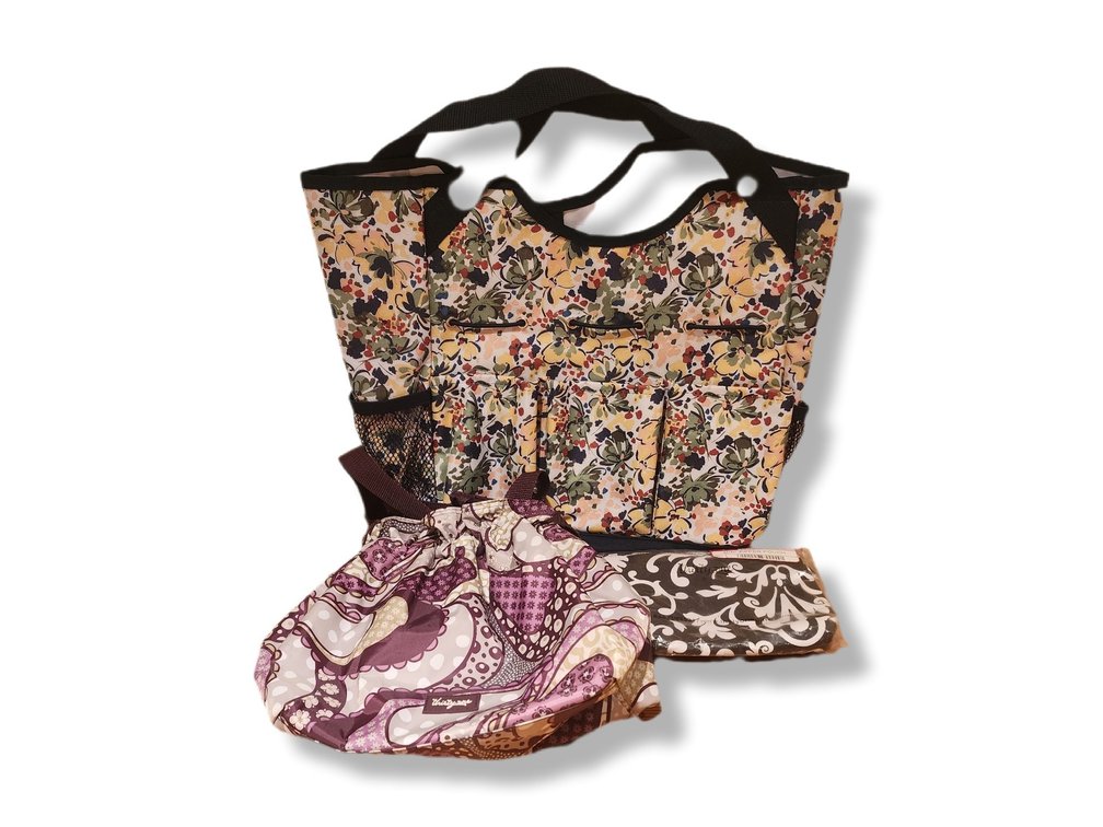 Thirty One Garden Bag With Pockets, Thirty One Cinch Bag, Thirty One Mini Zipper Pouch