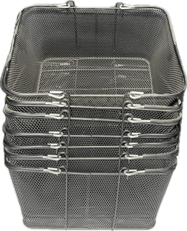 7 Wire Shopping Baskets with Handles