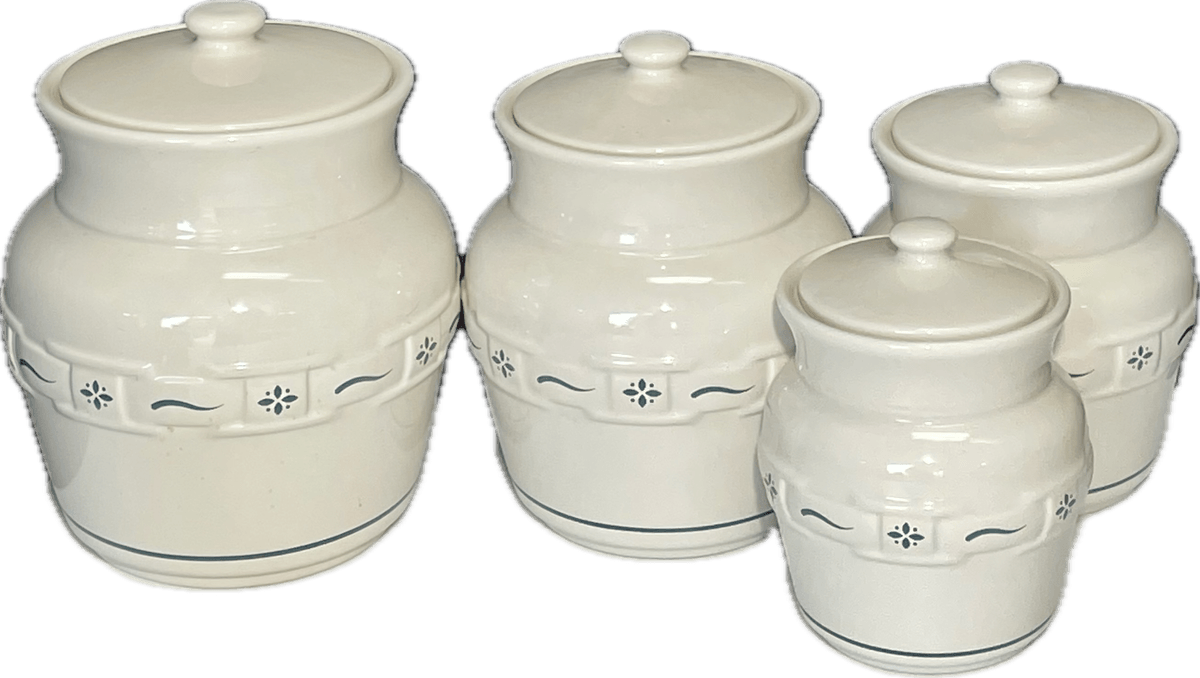 Longaberger Pottery Canisters