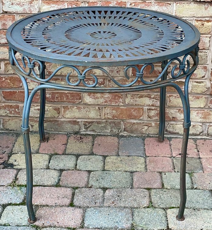 Very Nice Wrought Iron Bar Table