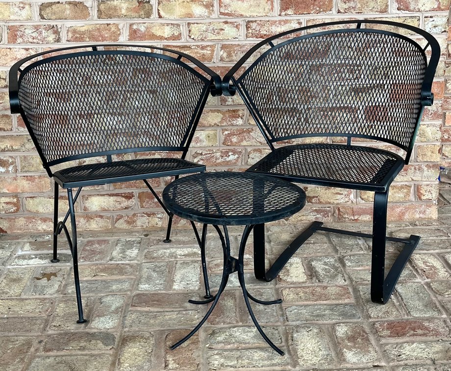 Metal Table and Chair Set