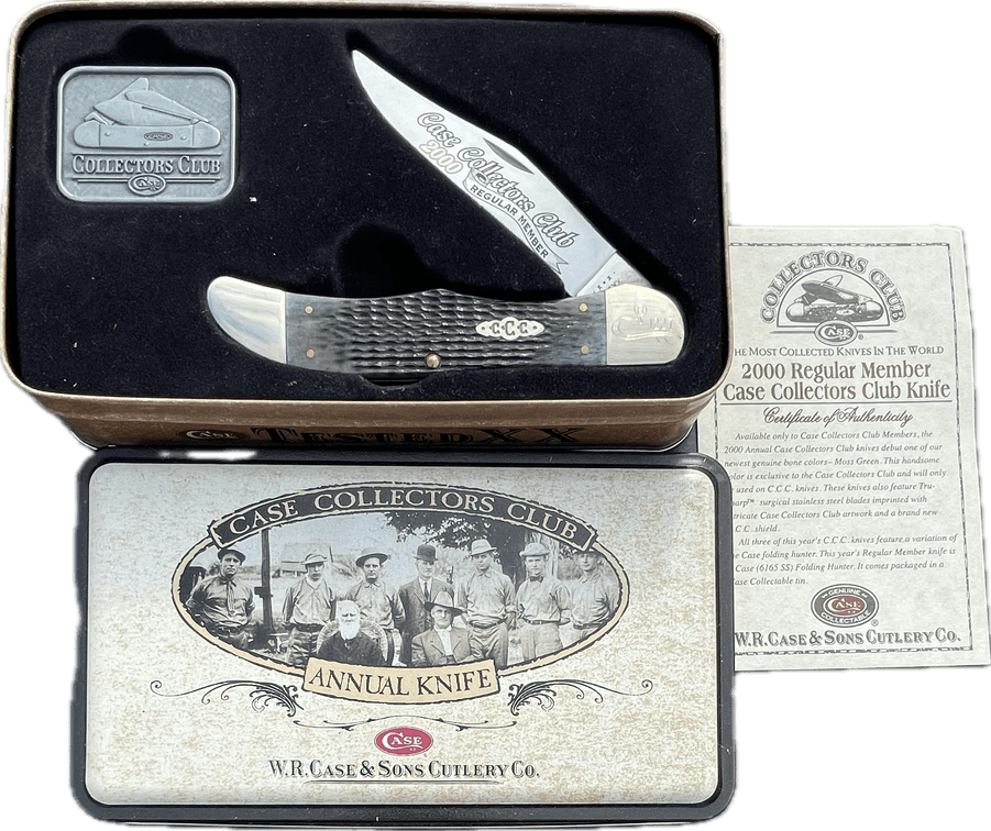 2000 Regular Member Case Collectors Club Knife with Tin Case