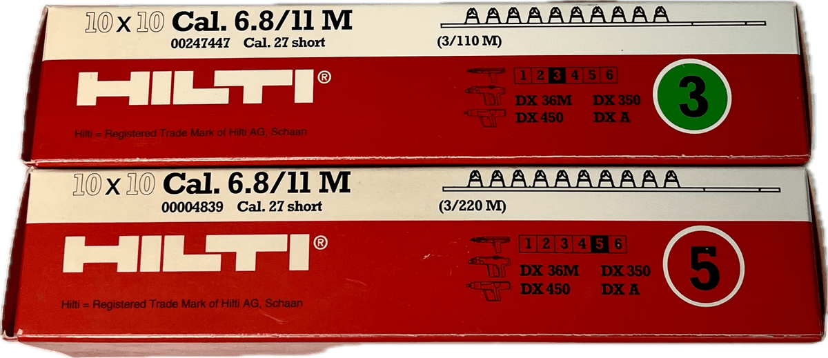 Hilti 10x10 Cal. 6.8/11M Cartridge Strips