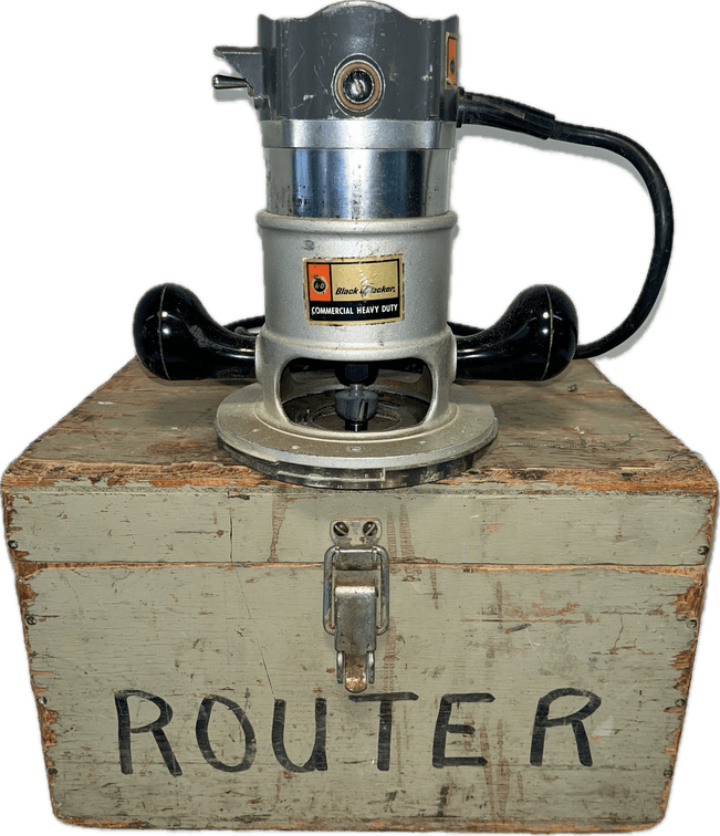 Black & Decker Router 1 1/2 HP with Wooden Case