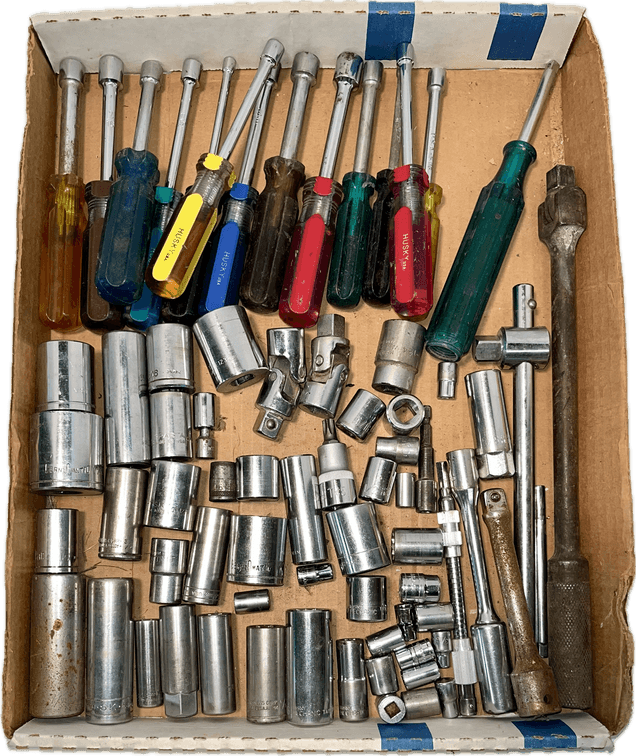 Variety of Sockets and Husky Nut Drivers