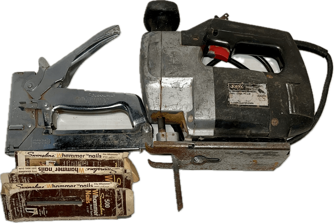 Swingline Whammer 2001 Nail Gun with Nails and Skil Jig Saw
