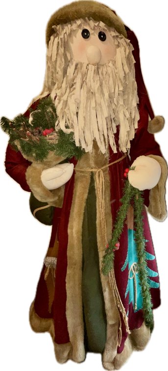 6 FT Tall Primitive Santa (Original Price $499 Dollars and Bought at Nursery in Hag)