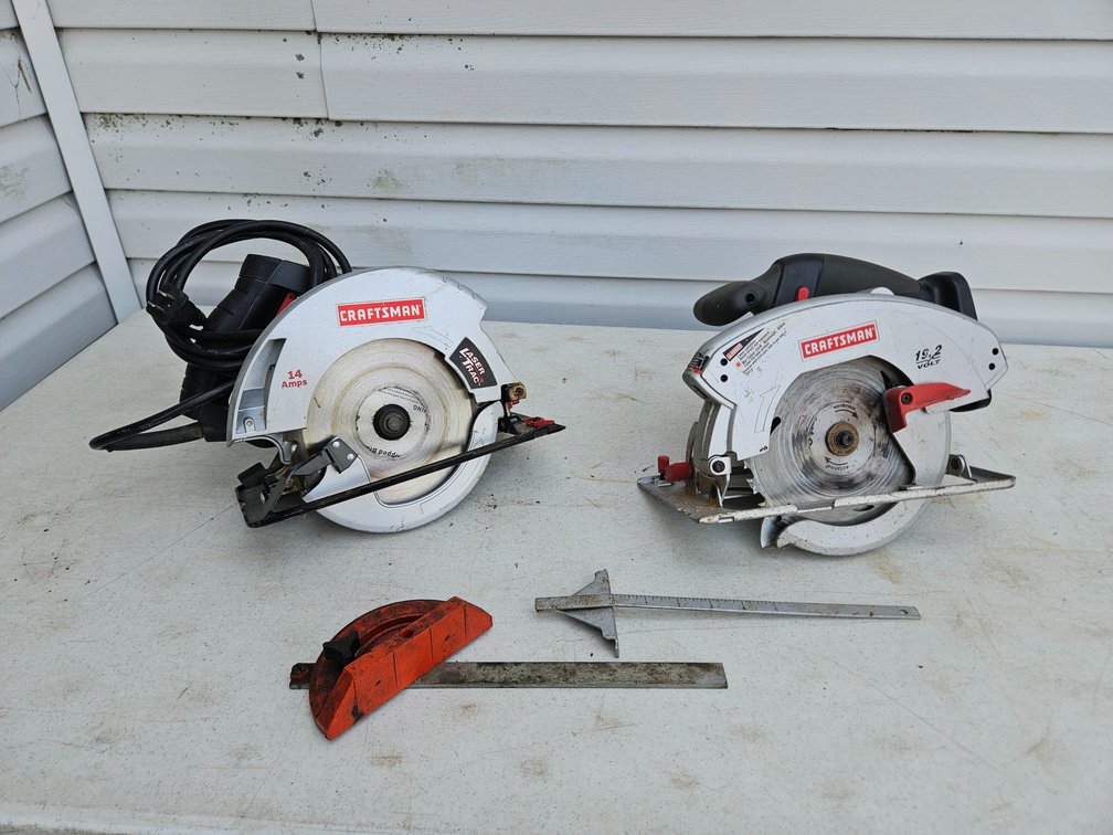 Craftsman 7 1/4" Circular Saw, Craftsman 7 1/4" Trim Saw, Rip Fence