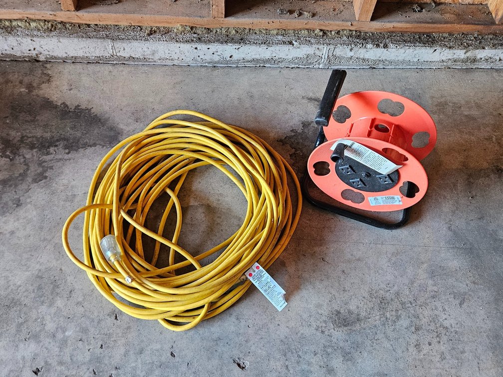 Heavy Duty Extension Cord, Bayco Cord Storage Reel