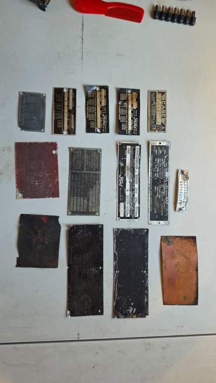 Multiple serial number plates
