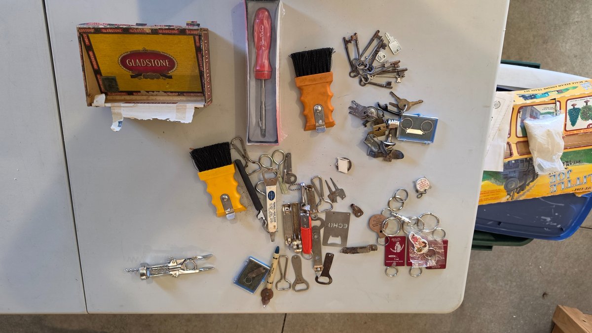 skeleton keys, can/bottle openers, etc