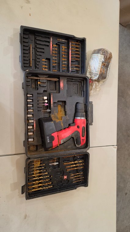 Cordless Drill and bit set (condition unknown)