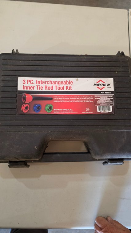 Interchangeable 3 piece inner tie rod tool
