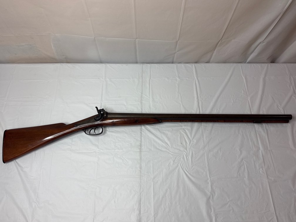 19th Century Side by Side Double Barrel Muzzleloading Shotgun