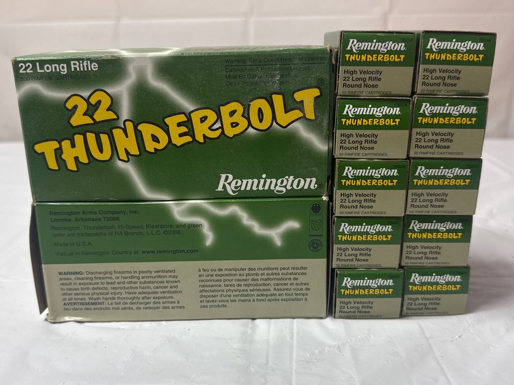 .22cal 40 Grain Remington Thunderbolt ammo