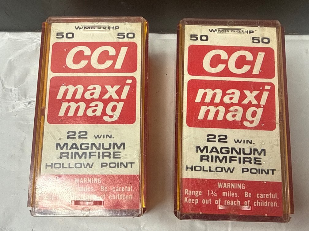 CCI .22mag Rimfire Hollow Point with Ammo Can