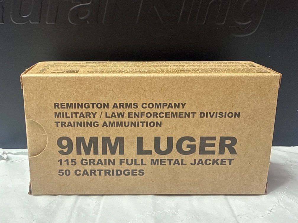 Remington 115 Grain 9mm Full Metal Jacket Ammo With Ammo Can